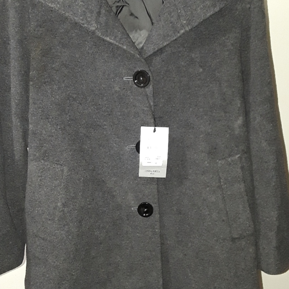Cinzia Rocca charcoal coat